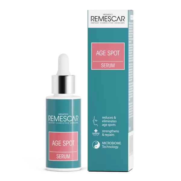 Remescar Age Spot Serum 30ml - Vermindert ouderdomsvlekken, met Bakuchiol en anti-pigment suikers, klinisch bewezen resultaten binnen 4 weken.