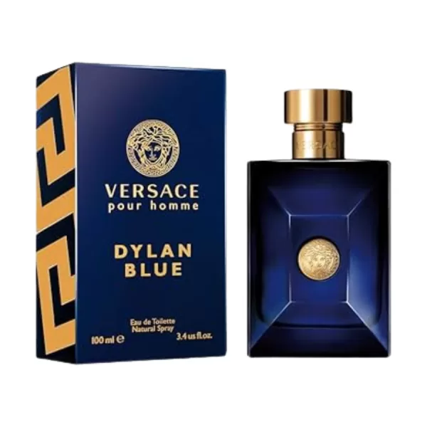 Versace Dylan Blue Eau de Toilette 200 ml für Herren – Intensives, modernes Parfum mit Bergamot, Patchouli & Muskus – Mediterrane Eleganz