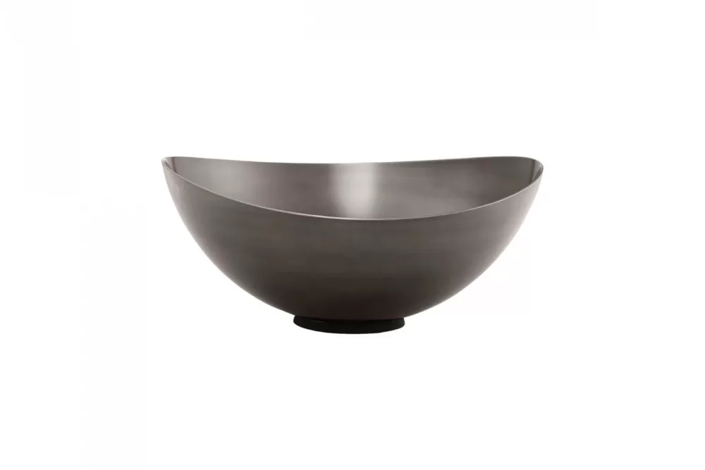 Blomus ONDEA Schale Burned Metal S/Tief – Elegante Edelstahlfruchtschale, zeitloses Design, vielseitig einsetzbar, langlebig und stilvoll