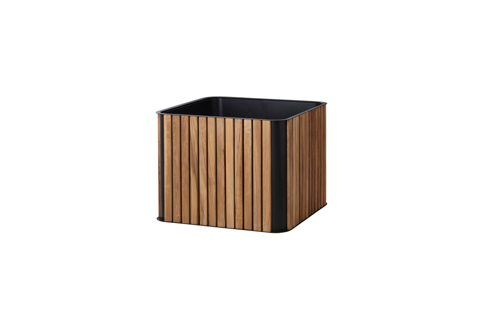 Cane-line Combine Pflanzengefäß 53x53x40 cm, Teak-Holz & Aluminium, quadratisch, lava-grau, für Balkon & Terrasse, langlebig & modern Cane-line Combine Pflanzengefäß 53x53x40 cm, Teak-Holz & Aluminium, quadratisch, lava-grau, für Balkon & Terrasse, langlebig & modern