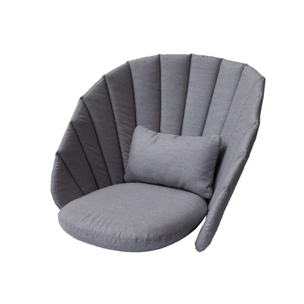 Cane-line Peacock Kissensatz für Loungesessel | Wetterfestes Grey Natté Kissen-Set | 44x58 cm, UV-beständig, pflegeleicht, komfortabel Cane-line Peacock Kissensatz für Loungesessel | Wetterfestes Grey Natté Kissen-Set | 44x58 cm, UV-beständig, pflegeleicht, komfortabel