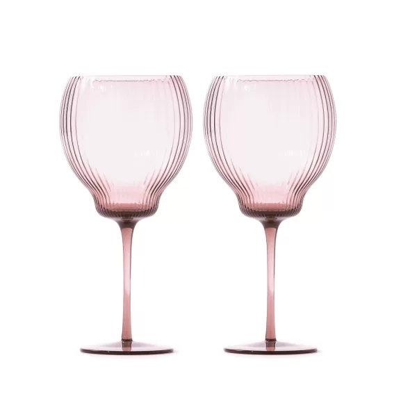 Pols Potten Pum Weingläser Set 2er - Dunkelviolett, Luxuriöse Trinkgläser mit Rillen, Kalebassen-Design, Hochwertiges Glas, Exquisites Trinkerlebnis Pols Potten Pum Weingläser Set 2er - Dunkelviolett, Luxuriöse Trinkgläser mit Rillen, Kalebassen-Design, Hochwertiges Glas, Exquisites Trinkerlebnis