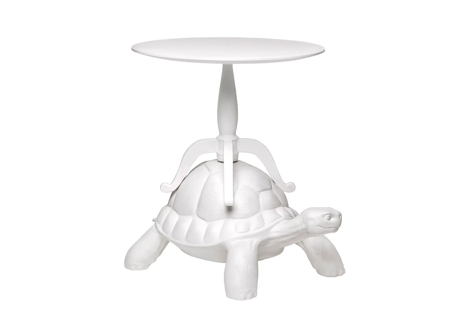 Qeeboo Turtle Coffee Table - Multifunktional, Weiß, Design von Marcantonio, Kreative Schildkröte, Ideal für Bücher und Accessoires Qeeboo Turtle Coffee Table - Multifunktional, Weiß, Design von Marcantonio, Kreative Schildkröte, Ideal für Bücher und Accessoires