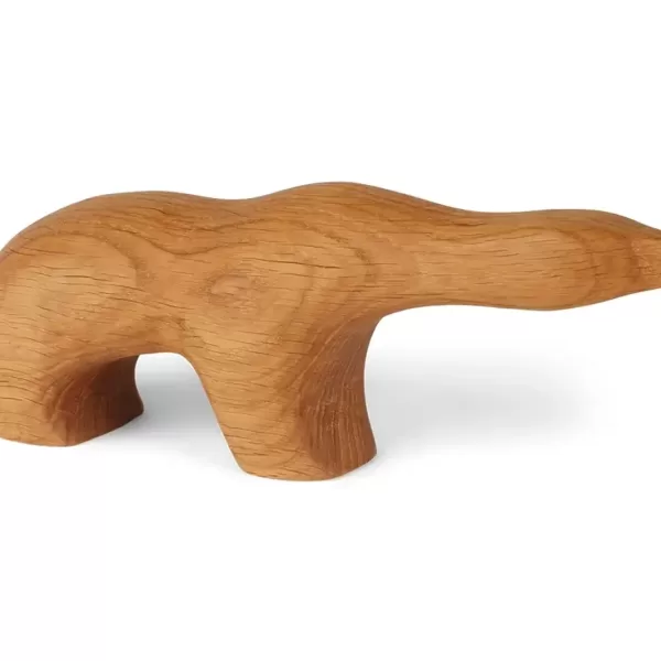 Spring Copenhagen Eisbär Figur Cub aus Eiche | Handgefertigtes Deko-Accessoire | Braun, minimalistisches Design, FSC®-zertifiziert Spring Copenhagen Eisbär Figur Cub aus Eiche | Handgefertigtes Deko-Accessoire | Braun, minimalistisches Design, FSC®-zertifiziert