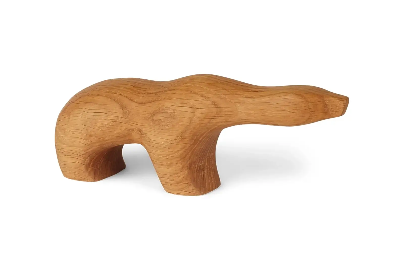 Spring Copenhagen Eisbär Figur Cub aus Eiche | Handgefertigtes Deko-Accessoire | Braun, minimalistisches Design, FSC®-zertifiziert Spring Copenhagen Eisbär Figur Cub aus Eiche | Handgefertigtes Deko-Accessoire | Braun, minimalistisches Design, FSC®-zertifiziert