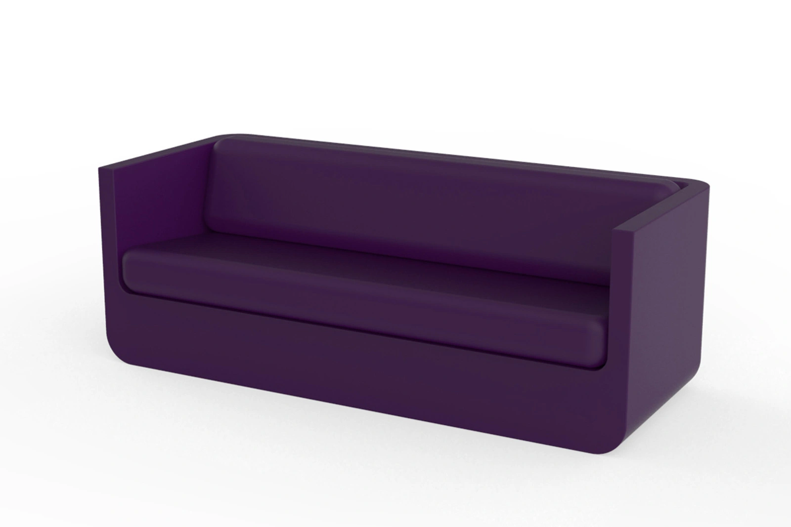 Vondom Ulm Sofa Pflaume | Wetterfestes, Ergonomisches Design | 100% Recycelbares Polyethylen | Innen- & Außenbereich | Modern & Elegant Vondom Ulm Sofa Pflaume | Wetterfestes, Ergonomisches Design | 100% Recycelbares Polyethylen | Innen- & Außenbereich | Modern & Elegant