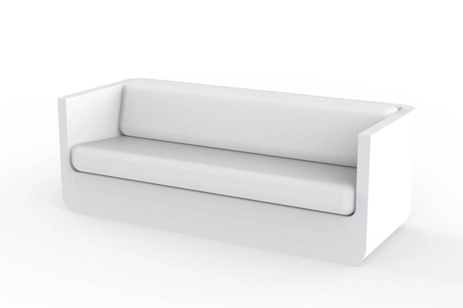 Vondom Ulm Designer Sofa Weiß - Wetterfestes, Ergonomisches Polyethylenharz - Ideal für Innen- und Außenbereich - 100% Recycelbar Vondom Ulm Designer Sofa Weiß - Wetterfestes, Ergonomisches Polyethylenharz - Ideal für Innen- und Außenbereich - 100% Recycelbar