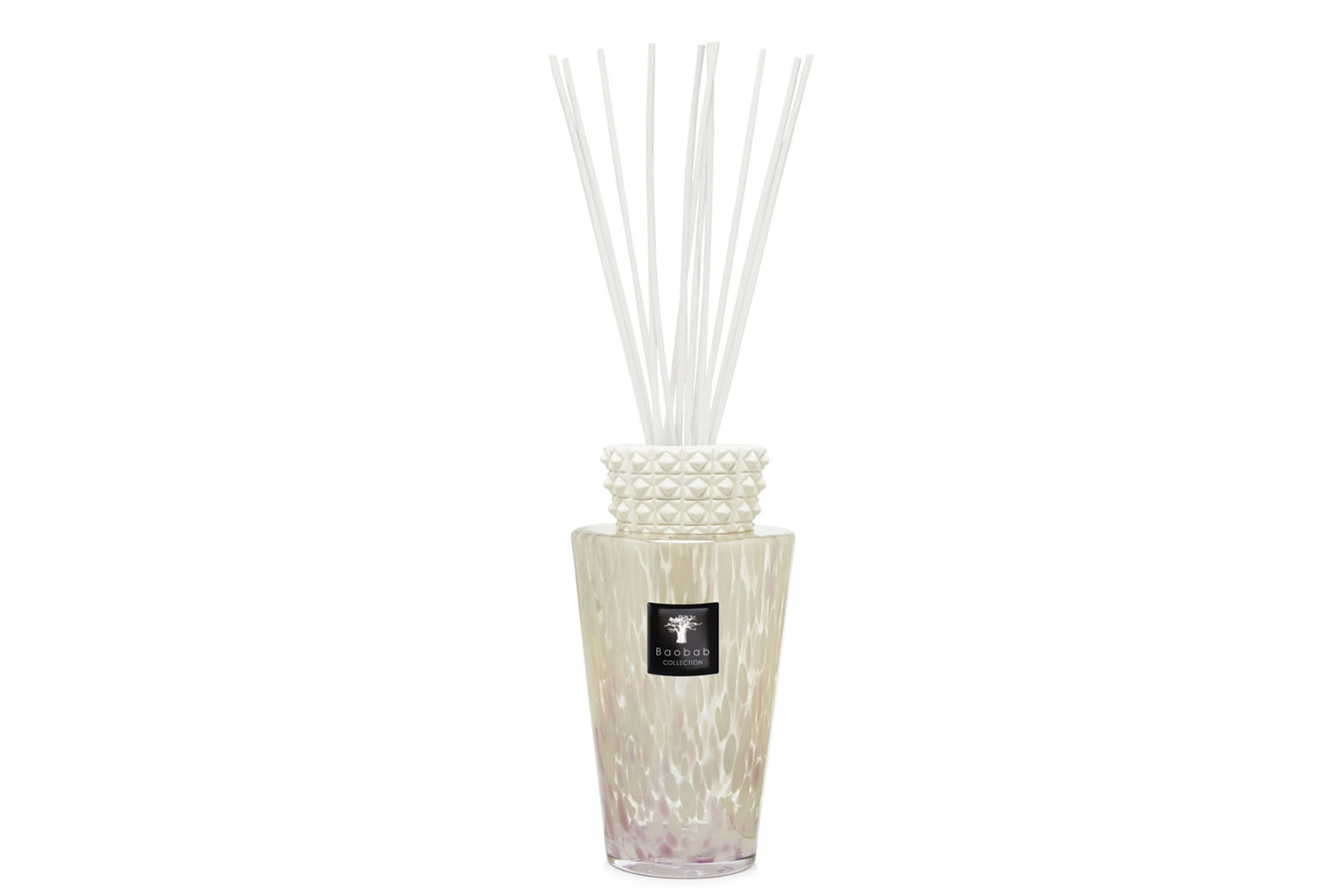 Baobab Totem Luxury Diffuser 5L - White Pearls, Blumiger Duft mit Jasmin & Weißem Moschus, Handgefertigter Keramikaufsatz, Geschenkbox Baobab Totem Luxury Diffuser 5L - White Pearls, Blumiger Duft mit Jasmin & Weißem Moschus, Handgefertigter Keramikaufsatz, Geschenkbox