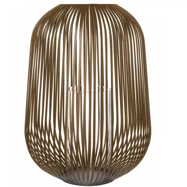 Blomus LITO Laterne L - Rusty Look, stilvolle Stahlstreben, innenliegender Glaszylinder, für drinnen & draußen, zeitloses Design Blomus LITO Laterne L - Rusty Look, stilvolle Stahlstreben, innenliegender Glaszylinder, für drinnen & draußen, zeitloses Design