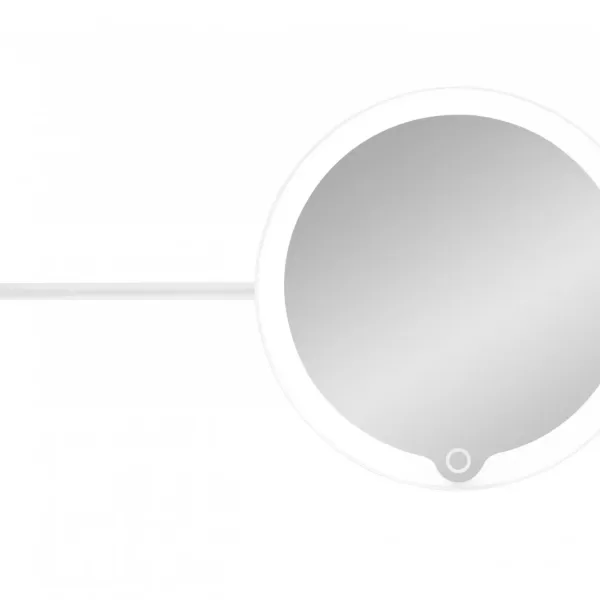 Blomus MODO LED Kosmetikspiegel Weiß, 5-fach Vergrößerung, dimmbar, 3 Lichtfarben, kabellos mit USB-C Wandhalterung Blomus MODO LED Kosmetikspiegel Weiß, 5-fach Vergrößerung, dimmbar, 3 Lichtfarben, kabellos mit USB-C Wandhalterung
