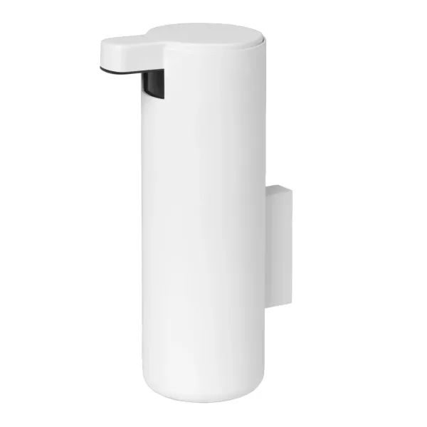 Blomus MODO Seifenspender Weiß mit Wandhalterung - Titanbeschichteter Edelstahl, kratzfest, elegantes Design für Badezimmer, funktional & langlebig Blomus MODO Seifenspender Weiß mit Wandhalterung - Titanbeschichteter Edelstahl, kratzfest, elegantes Design für Badezimmer, funktional & langlebig