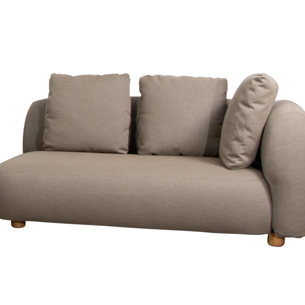 Cane-line Capture Modulsofa Outdoor 2-Sitzer Links Taupe | Wetterfest & schnell trocknend | Modernes Lounge-Design für Garten & Terrasse Cane-line Capture Modulsofa Outdoor 2-Sitzer Links Taupe | Wetterfest & schnell trocknend | Modernes Lounge-Design für Garten & Terrasse