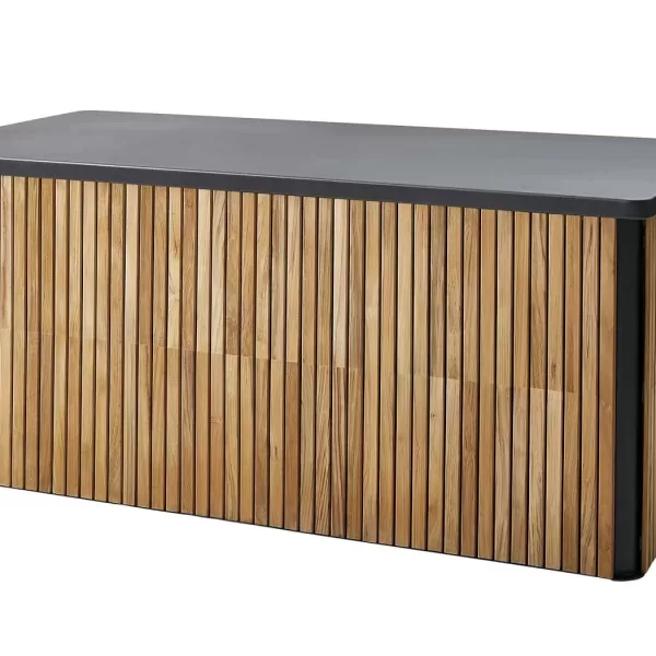 Cane-line Combine Kissenbox groß aus Teak & Aluminium – stilvolle Aufbewahrung für Gartenmöbel mit Soft-Close Deckel, wetterfest & langlebig Cane-line Combine Kissenbox groß aus Teak & Aluminium – stilvolle Aufbewahrung für Gartenmöbel mit Soft-Close Deckel, wetterfest & langlebig