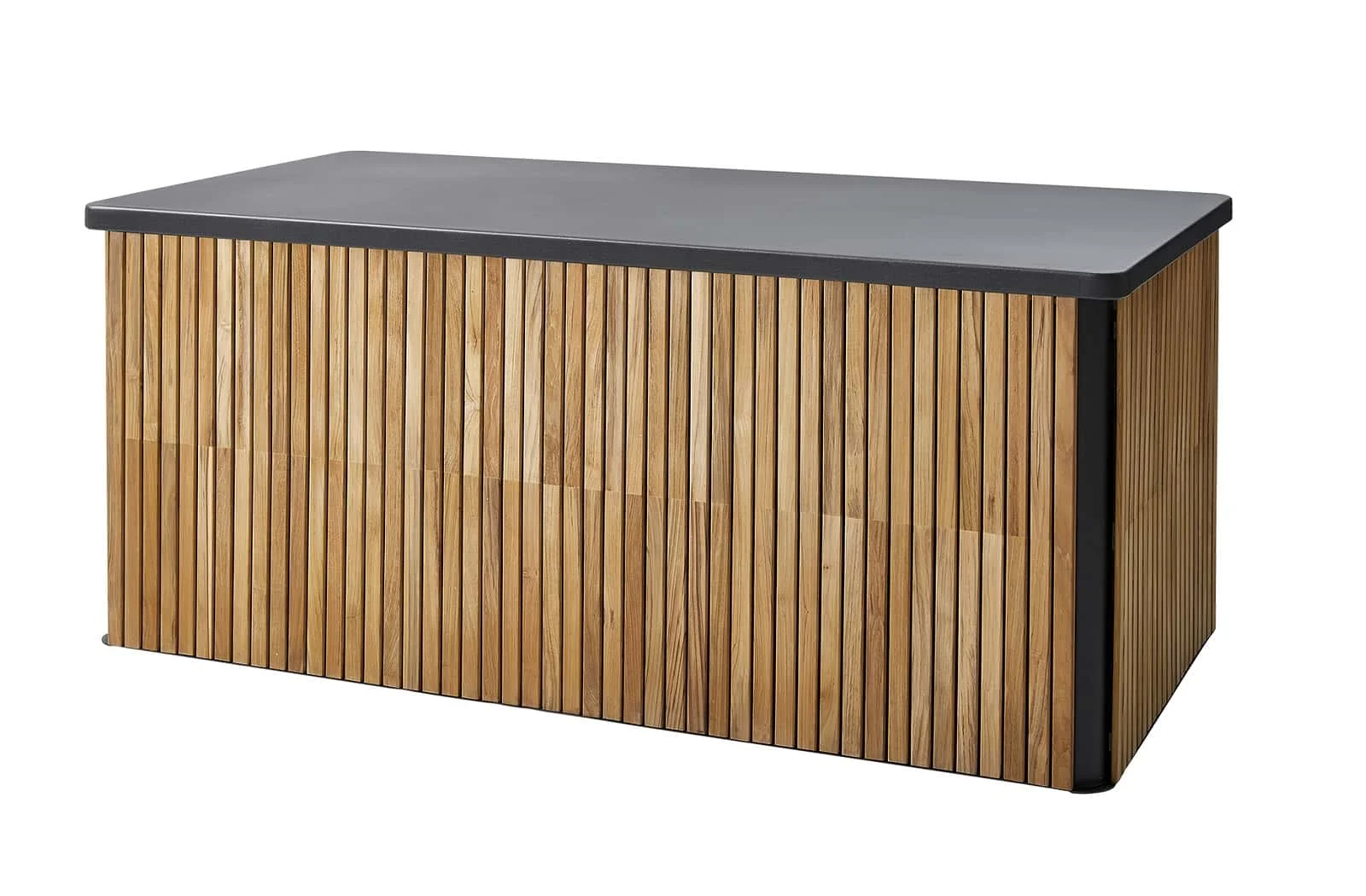 Cane-line Combine Kissenbox groß aus Teak & Aluminium – stilvolle Aufbewahrung für Gartenmöbel mit Soft-Close Deckel, wetterfest & langlebig Cane-line Combine Kissenbox groß aus Teak & Aluminium – stilvolle Aufbewahrung für Gartenmöbel mit Soft-Close Deckel, wetterfest & langlebig