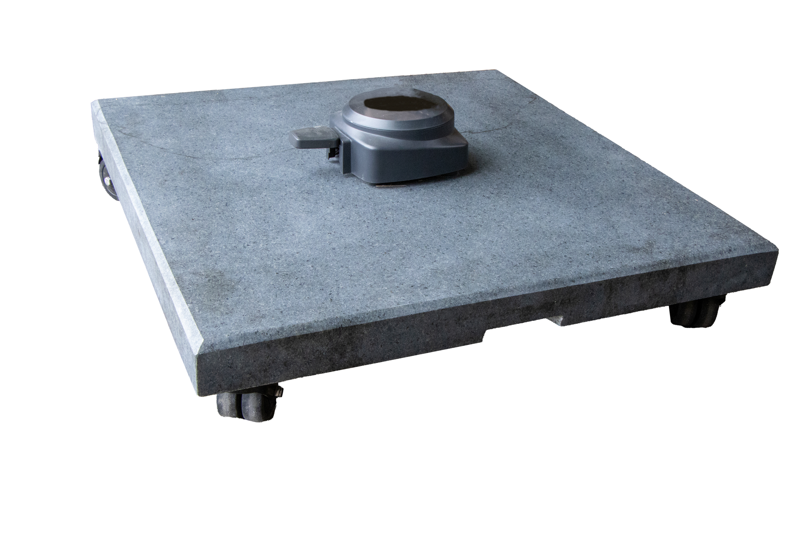 Cane-line Hyde Luxe Sonnenschirmfuß mit Rollen, Granit, 3x3 m, modernes Design, stabil und praktisch für Outdoor-Bereich Cane-line Hyde Luxe Sonnenschirmfuß mit Rollen, Granit, 3x3 m, modernes Design, stabil und praktisch für Outdoor-Bereich