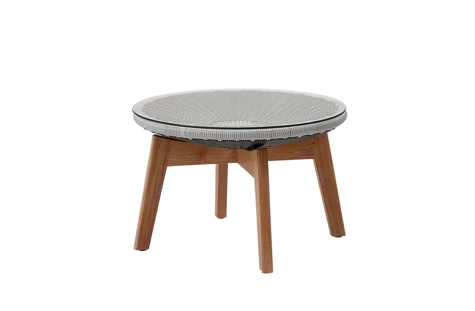 Cane-line Peacock Hocker/Beistelltisch in Hellgrau mit Glasplatte – Wetterfest, UV-beständig, modernes Design für Outdoor & Garten Cane-line Peacock Hocker/Beistelltisch in Hellgrau mit Glasplatte – Wetterfest, UV-beständig, modernes Design für Outdoor & Garten