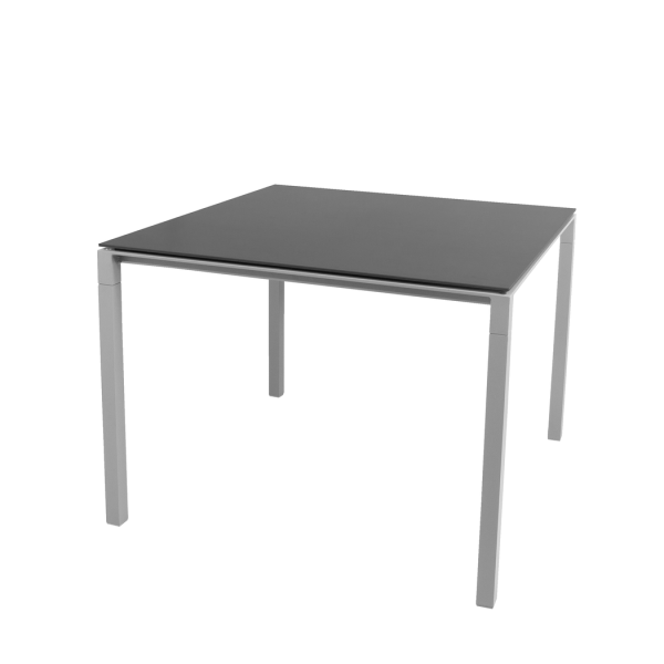 Cane-line Pure Esstisch 100x100 cm – Aluminiumgestell, Keramikplatte, UV-beständig, leicht zu reinigen, modern, light grey - Nero Cane-line Pure Esstisch 100x100 cm – Aluminiumgestell, Keramikplatte, UV-beständig, leicht zu reinigen, modern, light grey - Nero