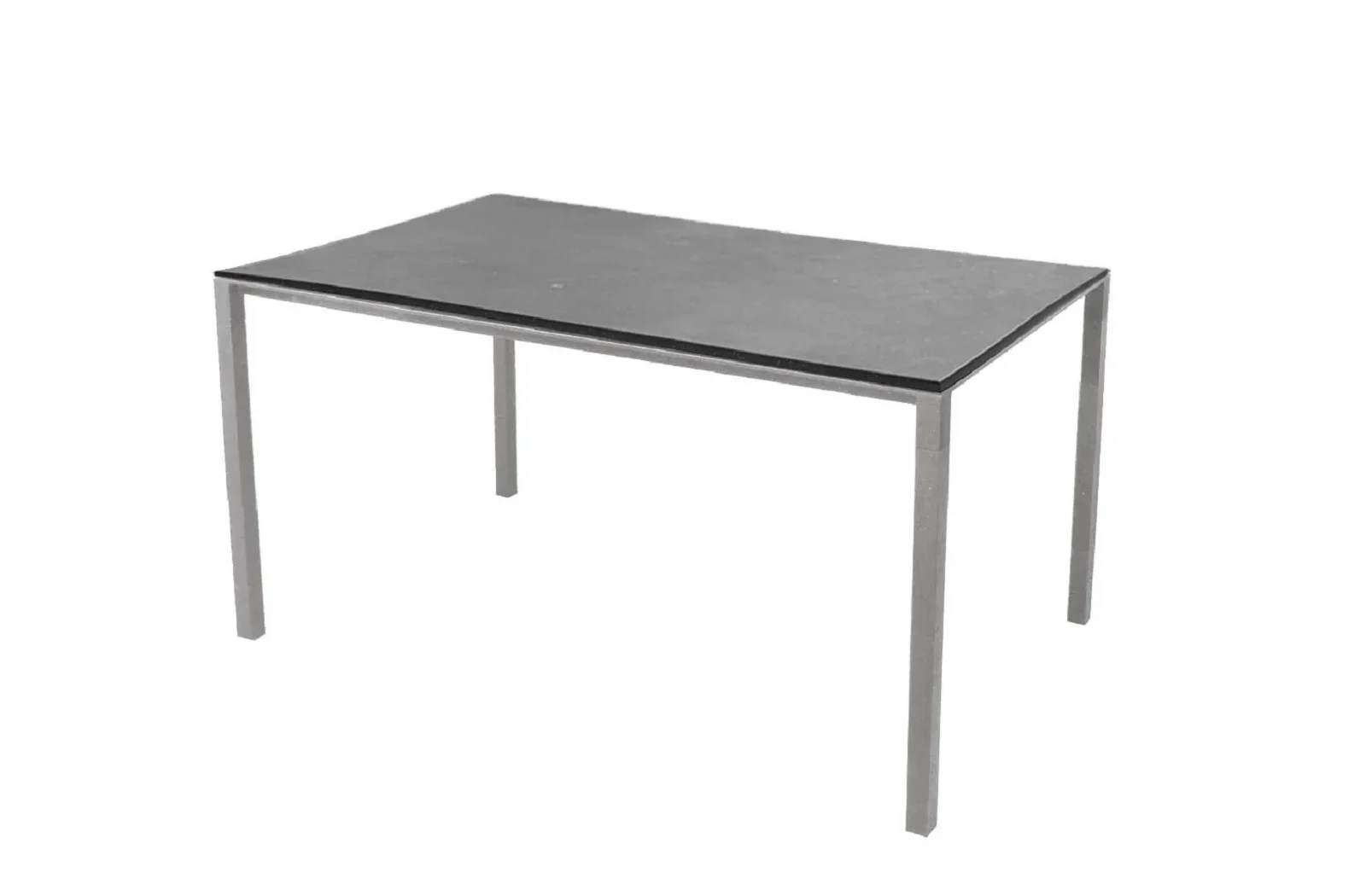 Cane-line Pure Esstisch 150x90 cm - Leichtgrau & Fossil Schwarz, Aluminium & Keramik, UV-beständig, ideal für Outdoor-Einsatz Cane-line Pure Esstisch 150x90 cm - Leichtgrau & Fossil Schwarz, Aluminium & Keramik, UV-beständig, ideal für Outdoor-Einsatz