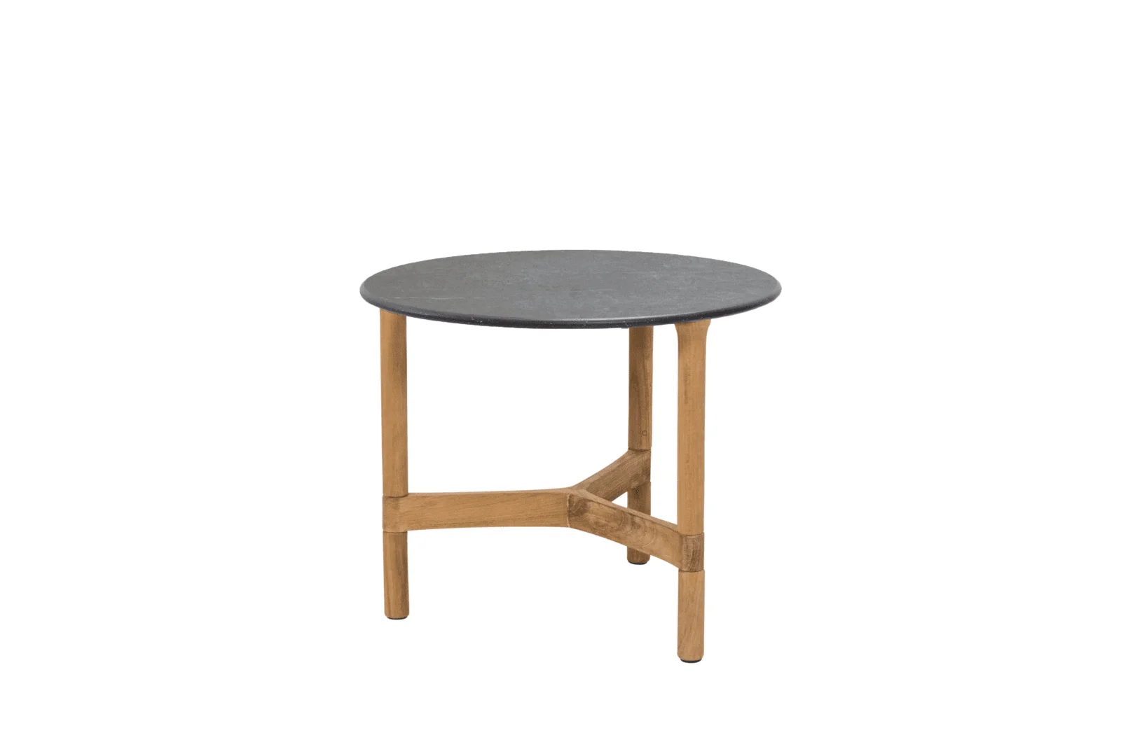 Cane-line Twist Couchtisch small Ø 45 cm, Teak in Fossil Black – Eleganter Beistelltisch für drinnen und draußen, Design byKATO Cane-line Twist Couchtisch small Ø 45 cm, Teak in Fossil Black – Eleganter Beistelltisch für drinnen und draußen, Design byKATO