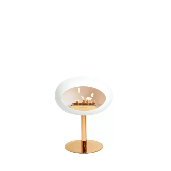 Le Feu Ground Steel Low Bioethanol Kamin Roségold Edition - Moderner Design-Kamin, rauchfrei, 6 cm Durchmesser, für Innen & Außen, einfach montierbar Le Feu Ground Steel Low Bioethanol Kamin Roségold Edition - Moderner Design-Kamin, rauchfrei, 6 cm Durchmesser, für Innen & Außen, einfach montierbar
