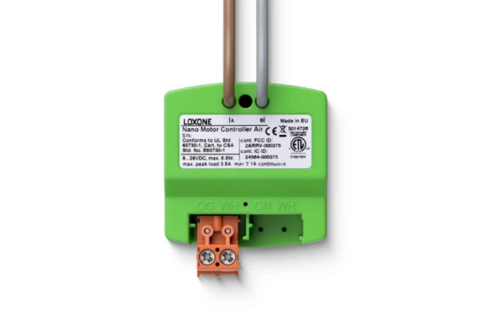 Loxone Nano Motor Controller Air – Kompaktes Unterputzmodul für Gleichstrommotoren, PWM-Dimmer, 3 Betriebsarten, 2,1A, einfache Installation Loxone Nano Motor Controller Air – Kompaktes Unterputzmodul für Gleichstrommotoren, PWM-Dimmer, 3 Betriebsarten, 2,1A, einfache Installation