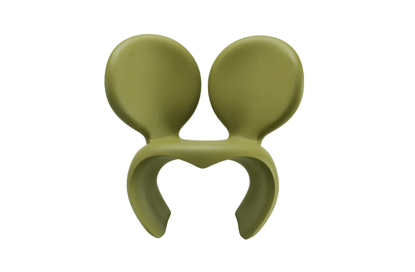 Qeeboo Don't F**K With The Mouse Armchair - Ikonischer Sessel von Ron Arad, Grüner Innen-/Außenbereich, Limitierte Auflage, Recycelbar Qeeboo Don't F**K With The Mouse Armchair - Ikonischer Sessel von Ron Arad, Grüner Innen-/Außenbereich, Limitierte Auflage, Recycelbar