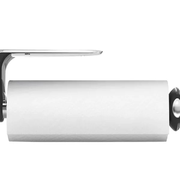 simplehuman Küchenrollenhalter mit Wandhalterung – Platzsparend, für Rollen bis 28 cm, horizontal/vertikal montierbar, einfaches Wechseln simplehuman Küchenrollenhalter mit Wandhalterung – Platzsparend, für Rollen bis 28 cm, horizontal/vertikal montierbar, einfaches Wechseln