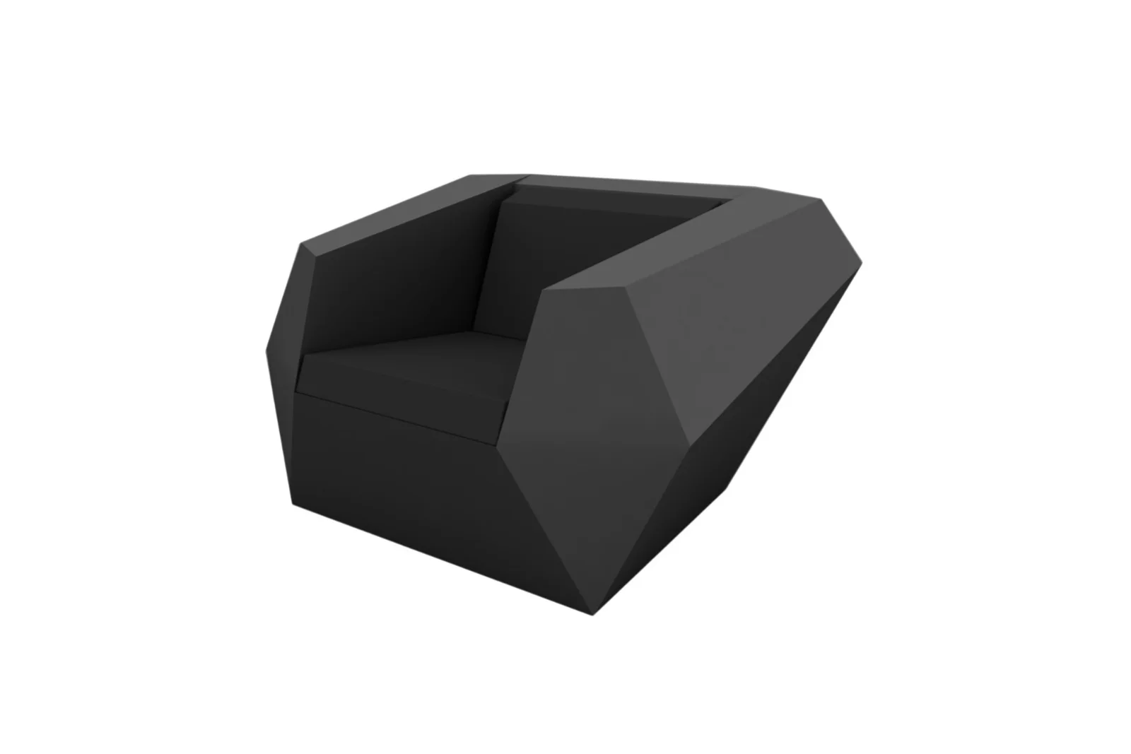 Vondom FAZ Loungesessel Anthrazit Taupe – Witterungsbeständig, Design von Ramón Esteve, für Terrasse & Balkon, Silvertex Gartenmöbel Vondom FAZ Loungesessel Anthrazit Taupe – Witterungsbeständig, Design von Ramón Esteve, für Terrasse & Balkon, Silvertex Gartenmöbel