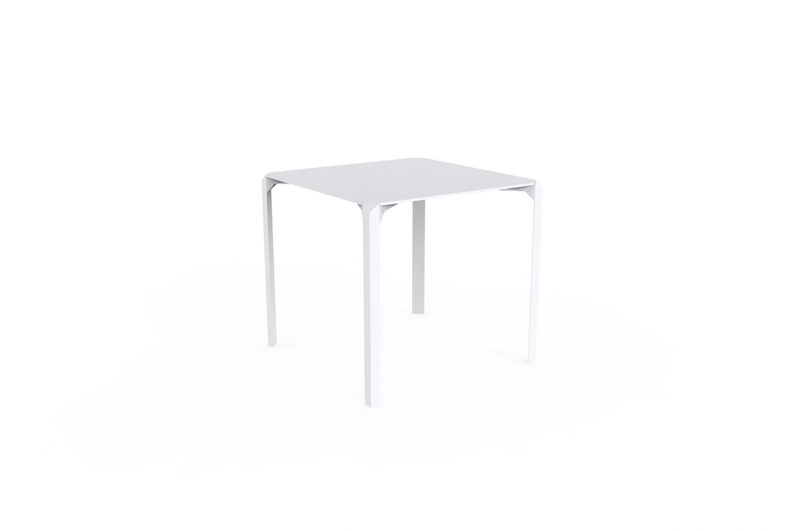 Vondom Quartz Esstisch 79x79 cm Weiß, viereckig, Designer Ramon Esteve, stapelbar, modernes Polyamid-Fiberglas, zeitloses Design Vondom Quartz Esstisch 79x79 cm Weiß, viereckig, Designer Ramon Esteve, stapelbar, modernes Polyamid-Fiberglas, zeitloses Design