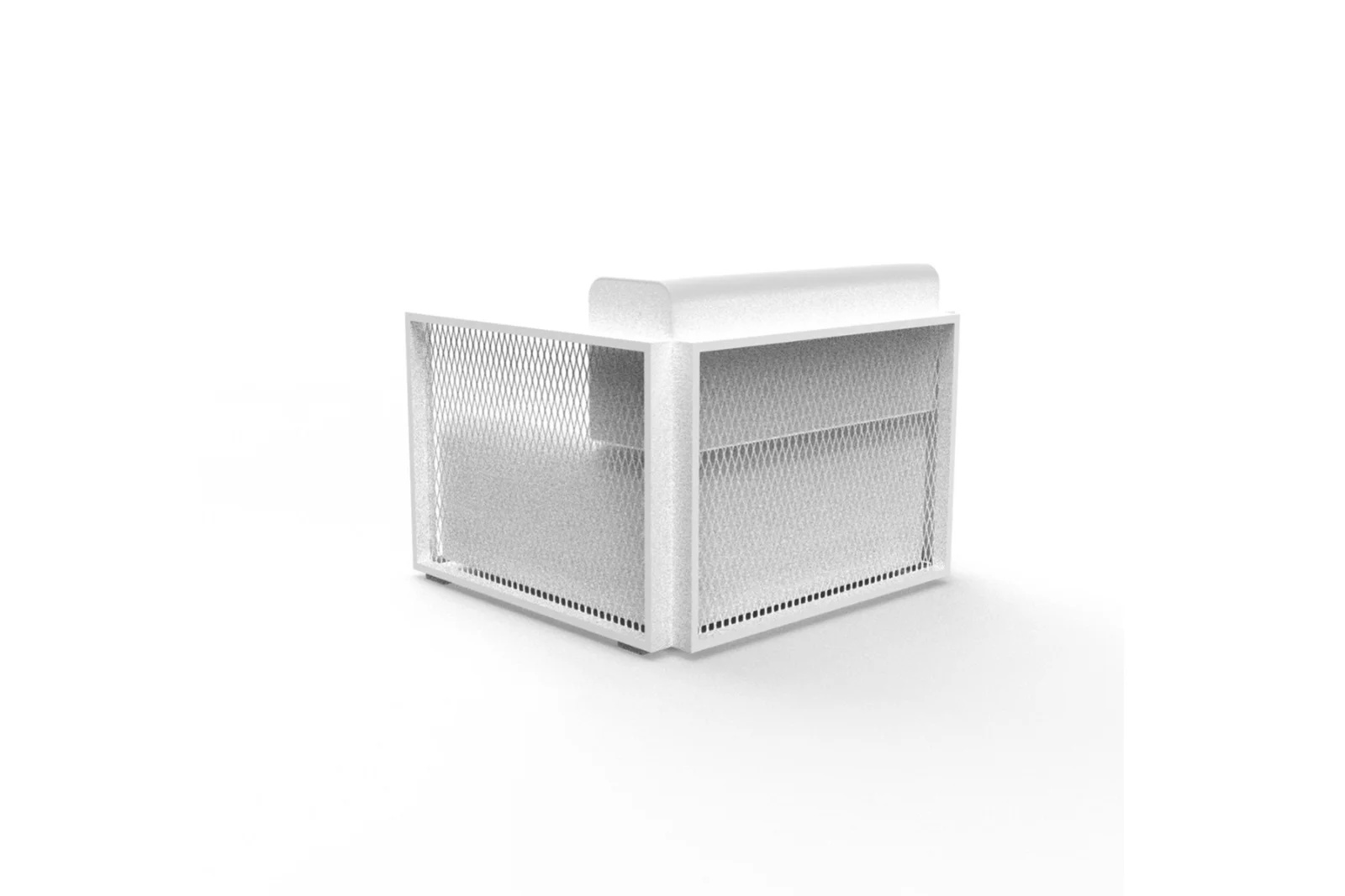 Vondom The Factory Loungesessel Weiß – Eleganter, witterungsbeständiger Sessel aus Aluminium & Silvertex für Innen & Außen Vondom The Factory Loungesessel Weiß – Eleganter, witterungsbeständiger Sessel aus Aluminium & Silvertex für Innen & Außen