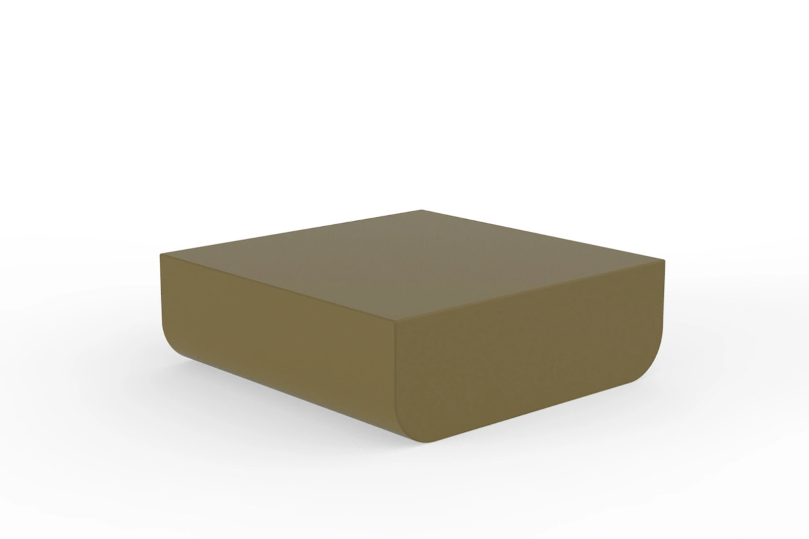 Vondom Ulm Couchtisch Khaki – Wetterbeständiger, eleganter Designer-Tisch aus 100% recycelbarem Polyethylen, für Innen- und Außenbereich. Vondom Ulm Couchtisch Khaki – Wetterbeständiger, eleganter Designer-Tisch aus 100% recycelbarem Polyethylen, für Innen- und Außenbereich.