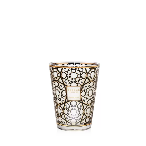 Baobab Arabian Nights Duftkerze Max 24 - Safran, Oud, Weihrauch | Handgefertigt, 9-karätiges Gold, Dekorationsobjekt, Geschenkidee Baobab Arabian Nights Duftkerze Max 24 - Safran, Oud, Weihrauch | Handgefertigt, 9-karätiges Gold, Dekorationsobjekt, Geschenkidee