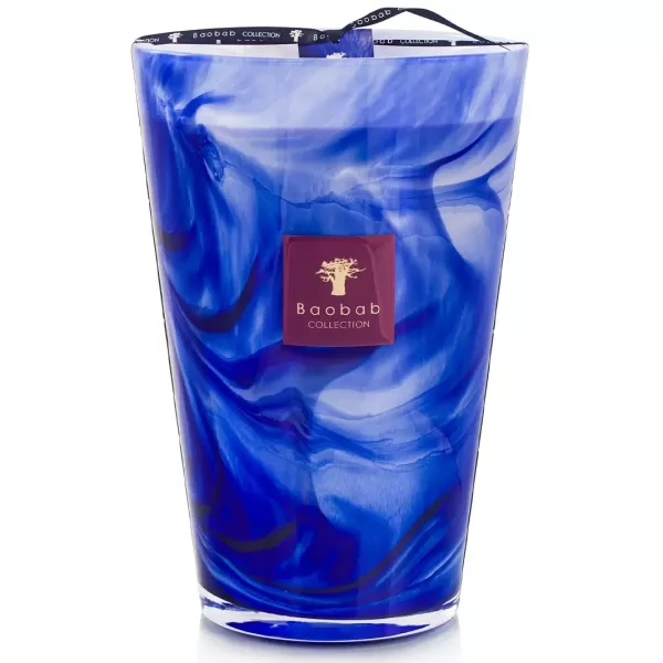 Baobab Atlas Majorelle Duftkerze - Limited Edition, Orangenblüte, Leder, Patschuli, handgefertigtes blaues Glas, elegantes Geschenk, 35 cm Baobab Atlas Majorelle Duftkerze - Limited Edition, Orangenblüte, Leder, Patschuli, handgefertigtes blaues Glas, elegantes Geschenk, 35 cm