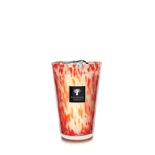 Baobab Coral Pearls Duftkerze - Zedernholz, Jasmin, Zitrusfrüchte, mundgeblasenes Glas, Geschenk inkl. Tasche, 35h Brenndauer, mediterranes Flair Baobab Coral Pearls Duftkerze - Zedernholz, Jasmin, Zitrusfrüchte, mundgeblasenes Glas, Geschenk inkl. Tasche, 35h Brenndauer, mediterranes Flair