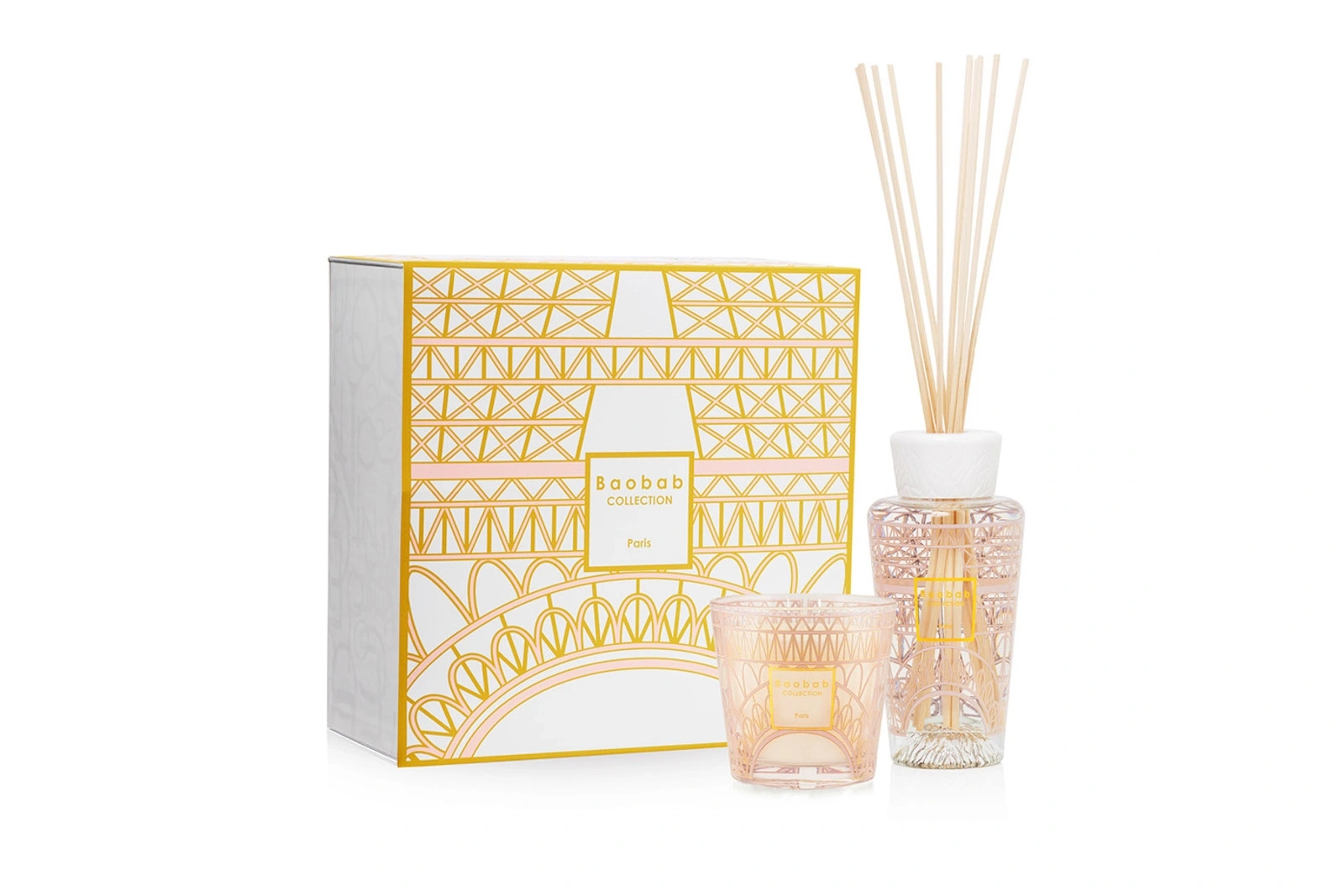 Baobab Paris Geschenk-Set: Duftkerze & Raumduft-Diffuser, romantischer Frühlingsduft mit Linde, Kastanienblüte, Tulpe, 250 ml, edle Geschenkbox Baobab Paris Geschenk-Set: Duftkerze & Raumduft-Diffuser, romantischer Frühlingsduft mit Linde, Kastanienblüte, Tulpe, 250 ml, edle Geschenkbox