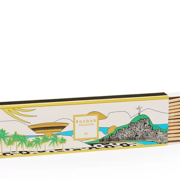 Baobab Streichhölzer Rio | 22 cm lange, dekorative Streichholzschachtel im Design faszinierender Städte | My First CITIES Kollektion Baobab Streichhölzer Rio | 22 cm lange, dekorative Streichholzschachtel im Design faszinierender Städte | My First CITIES Kollektion