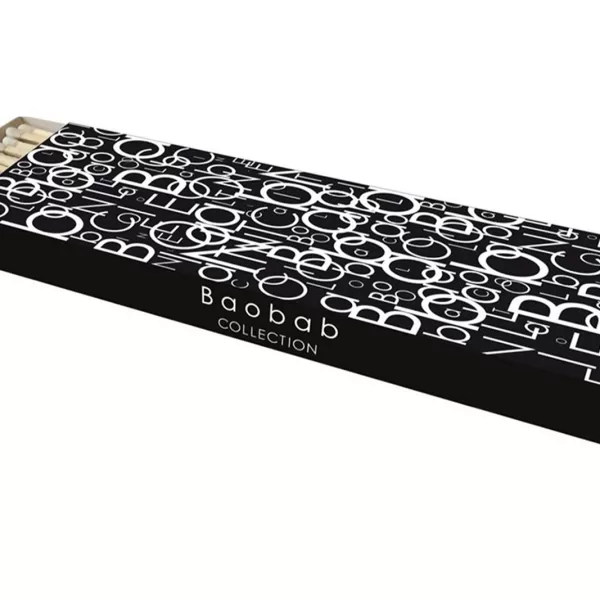 Baobab Streichhölzer mit Muster | Dekorative Holzstreichhölzer für stilvolle Akzente | 20 cm lang, ideal für Kerzen und Kamine Baobab Streichhölzer mit Muster | Dekorative Holzstreichhölzer für stilvolle Akzente | 20 cm lang, ideal für Kerzen und Kamine