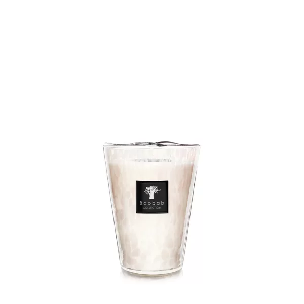 Baobab White Pearls Duftkerze – Blumiger Duft aus weißem Moschus & Jasmin, edles Design in Rosé, Geschenkverpackung inklusive, Max 24 Baobab White Pearls Duftkerze – Blumiger Duft aus weißem Moschus & Jasmin, edles Design in Rosé, Geschenkverpackung inklusive, Max 24