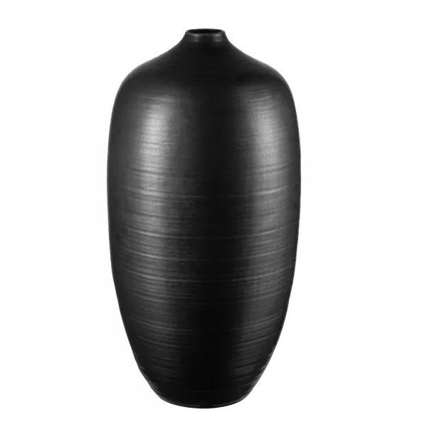 Blomus CEOLA Bodenvase Schwarz - Handgefertigtes Steingut, Japanische Kunstfertigkeit, Einzigartige Oberfläche, Design von Frederike Martens Blomus CEOLA Bodenvase Schwarz - Handgefertigtes Steingut, Japanische Kunstfertigkeit, Einzigartige Oberfläche, Design von Frederike Martens