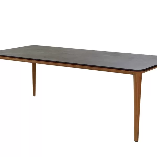 Cane-line Aspect Esstisch 210x100 cm – Teakholzgestell & Fossil Black Keramikplatte für stilvolle Outdoor-Essbereiche Cane-line Aspect Esstisch 210x100 cm – Teakholzgestell & Fossil Black Keramikplatte für stilvolle Outdoor-Essbereiche