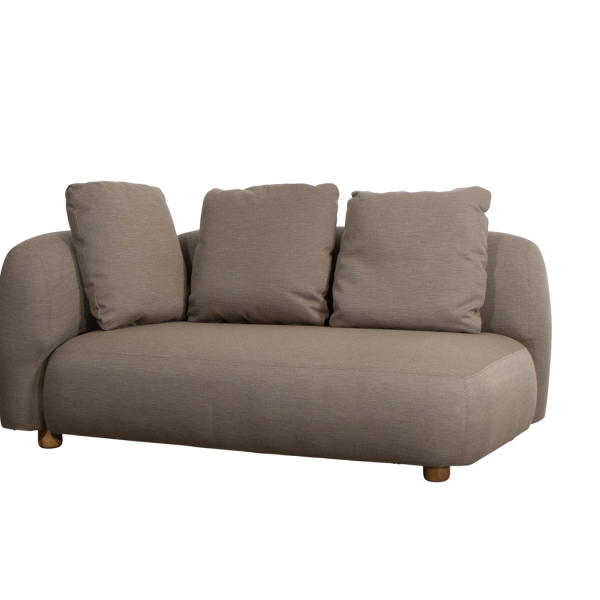 Cane-line Capture Outdoor Modulsofa 2-Sitzer Rechts Taupe - Wetterfest, QuickDry, Modernes Design, Modular & Komfortabel für Garten, Terrasse Cane-line Capture Outdoor Modulsofa 2-Sitzer Rechts Taupe - Wetterfest, QuickDry, Modernes Design, Modular & Komfortabel für Garten, Terrasse