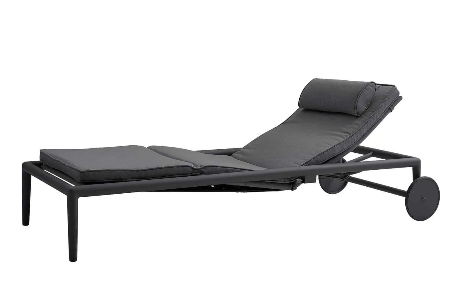 Cane-line Conic Sonnenliege in Grau | Komfortable Aluminiumliege mit Nackenkissen & QuickDryFoam | Ideal für Garten & Wellnessbereich Cane-line Conic Sonnenliege in Grau | Komfortable Aluminiumliege mit Nackenkissen & QuickDryFoam | Ideal für Garten & Wellnessbereich