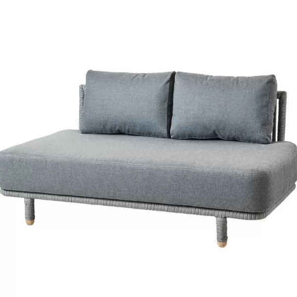 Cane-line Moments 2-Sitzer Modulsofa - Skandinavisches Design, QuickDry Kissen, Soft Rope, flexibel & vielseitig für individuelle Lounges Cane-line Moments 2-Sitzer Modulsofa - Skandinavisches Design, QuickDry Kissen, Soft Rope, flexibel & vielseitig für individuelle Lounges