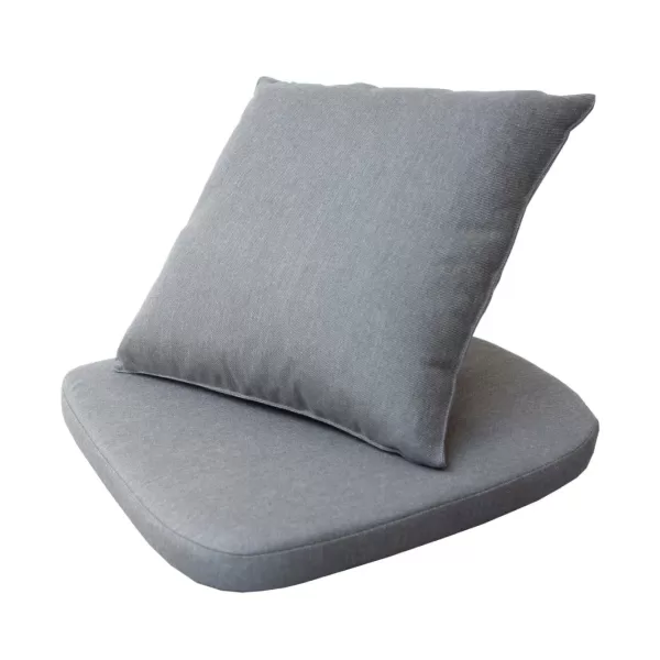 Cane-line Moments Kissensatz für Stuhl - Wetterfeste Kissen in Grau, weicher Natté Stoff, 54x50x5 cm, waschbar, ideal für Outdoor-Komfort Cane-line Moments Kissensatz für Stuhl - Wetterfeste Kissen in Grau, weicher Natté Stoff, 54x50x5 cm, waschbar, ideal für Outdoor-Komfort