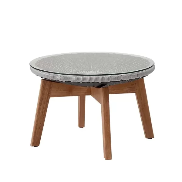 Cane-line Peacock Hocker/Beistelltisch in Hellgrau mit Glasplatte – Wetterfest, UV-beständig, modernes Design für Outdoor & Garten Cane-line Peacock Hocker/Beistelltisch in Hellgrau mit Glasplatte – Wetterfest, UV-beständig, modernes Design für Outdoor & Garten