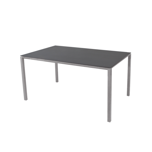 Cane-line Pure Esstisch 150x90 cm, Aluminium, Keramikplatte, Light Grey, UV-beständig, modern & pflegeleicht für Außenbereiche Cane-line Pure Esstisch 150x90 cm, Aluminium, Keramikplatte, Light Grey, UV-beständig, modern & pflegeleicht für Außenbereiche