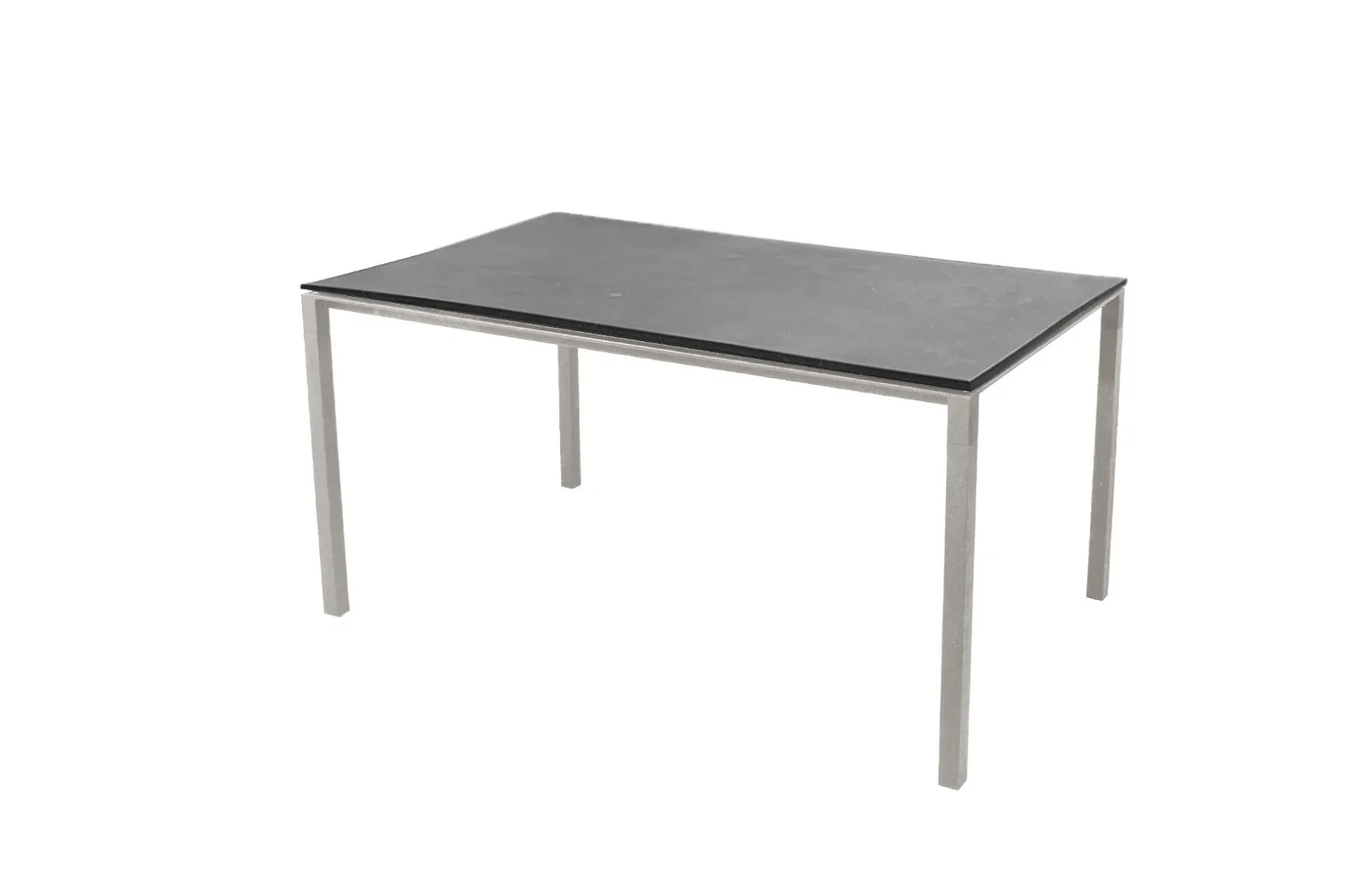 Cane-line Pure Esstisch 150x90 cm - Taupe & Fossil Black, Aluminium mit Keramikplatte, UV-beständig, modern & pflegeleicht für Outdoor Cane-line Pure Esstisch 150x90 cm - Taupe & Fossil Black, Aluminium mit Keramikplatte, UV-beständig, modern & pflegeleicht für Outdoor