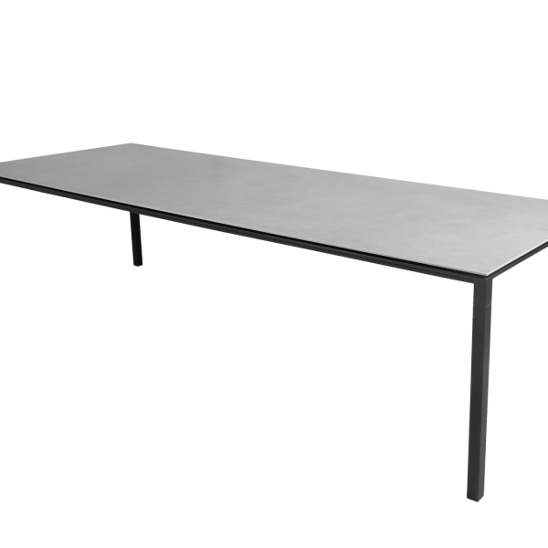 Cane-line Pure Esstisch 280x100 cm | Aluminium mit Keramikplatte | Lava Grey & Concrete Grey | UV-beständig, pflegeleicht für Outdoor Cane-line Pure Esstisch 280x100 cm | Aluminium mit Keramikplatte | Lava Grey & Concrete Grey | UV-beständig, pflegeleicht für Outdoor