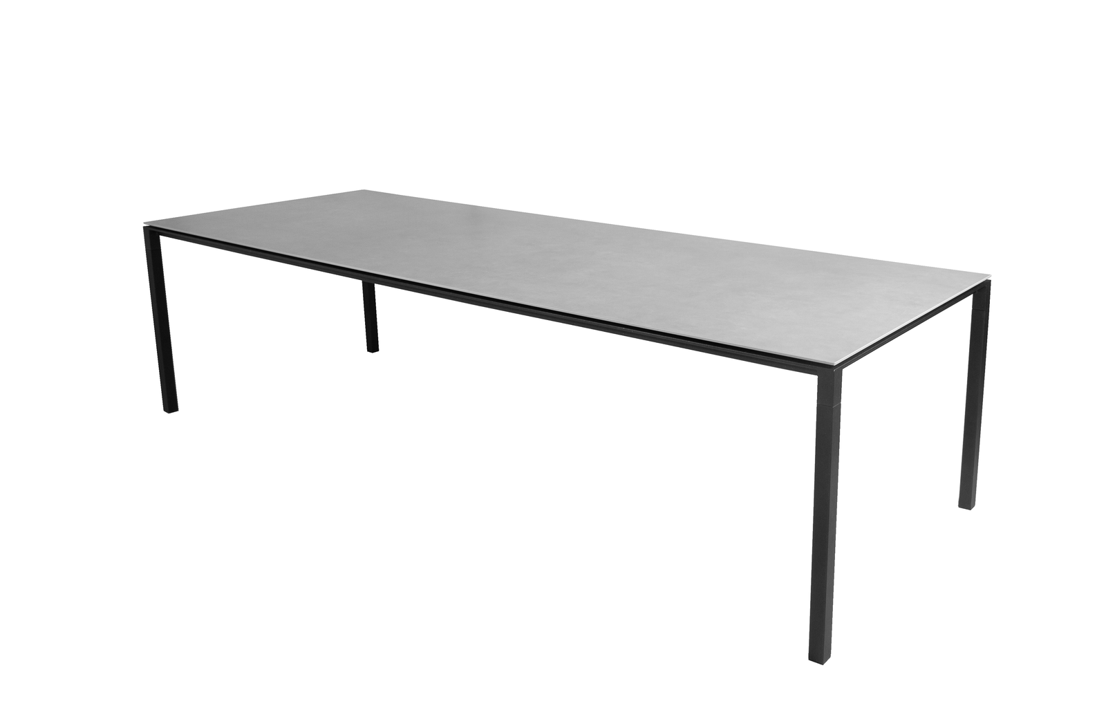 Cane-line Pure Esstisch 280x100 cm | Aluminium mit Keramikplatte | Lava Grey & Concrete Grey | UV-beständig, pflegeleicht für Outdoor Cane-line Pure Esstisch 280x100 cm | Aluminium mit Keramikplatte | Lava Grey & Concrete Grey | UV-beständig, pflegeleicht für Outdoor