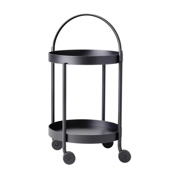 Cane-line Roll Barwagen in Lava Grey | Aluminium, skandinavisches Design, leicht beweglich, 78 cm hoch, modern & robust für Terrasse & Garten Cane-line Roll Barwagen in Lava Grey | Aluminium, skandinavisches Design, leicht beweglich, 78 cm hoch, modern & robust für Terrasse & Garten